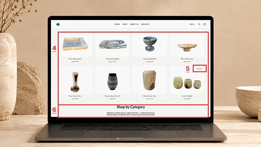 Heuristic findings 4, 5, 6 — homepage hierarchy, sold-out product, collection discovery