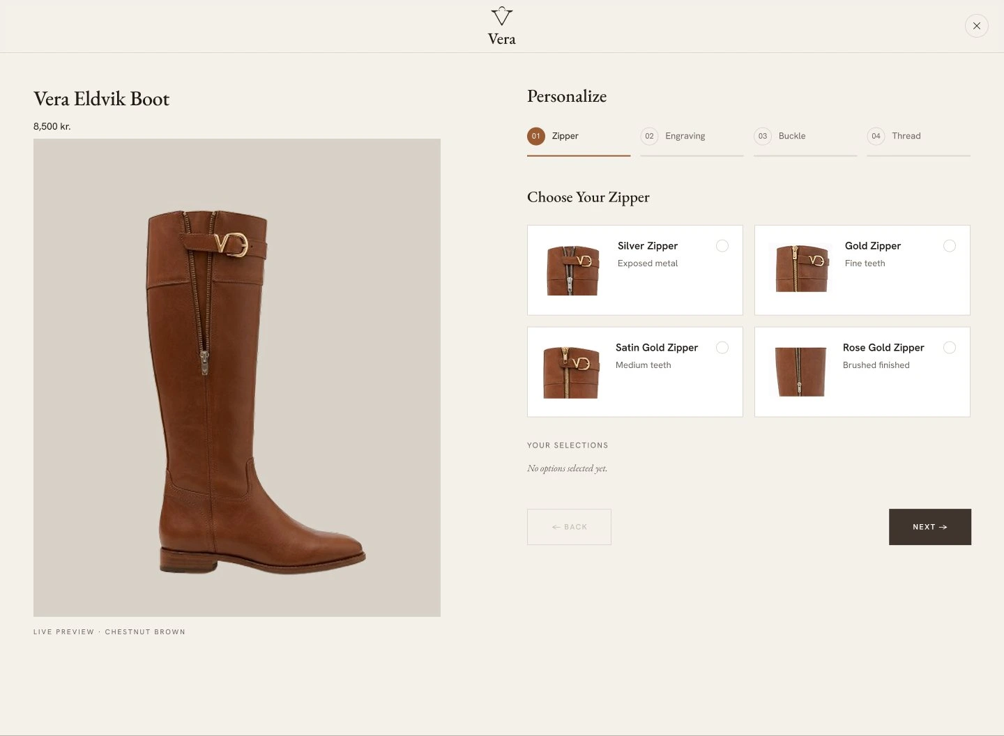 Personalization comparison 1: after.