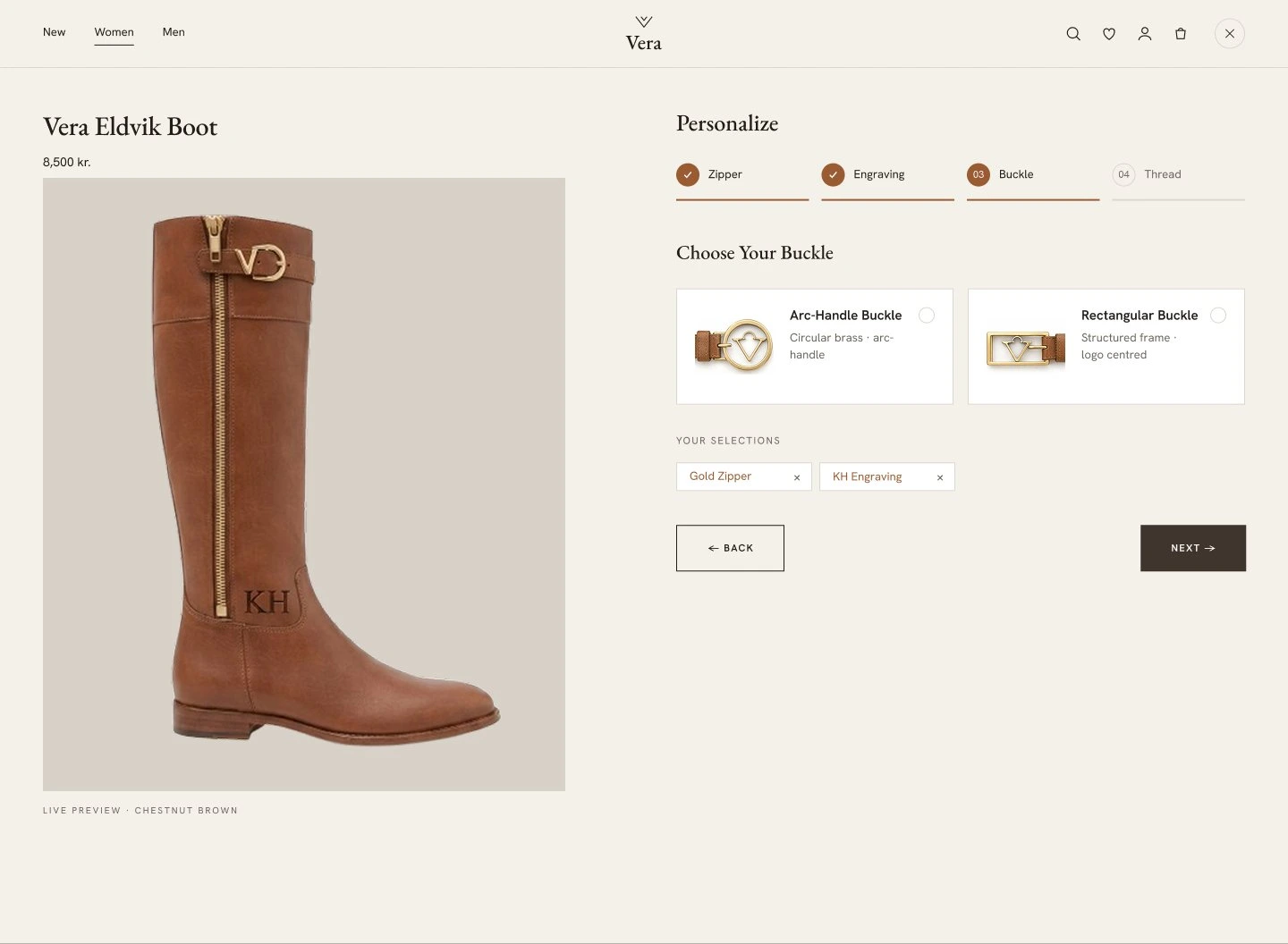 Personalization comparison 2: after.